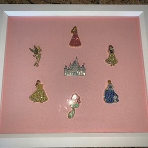 Vintage collection rhinestone Disney princess pins